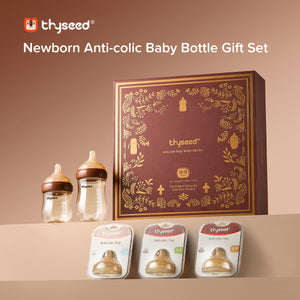 Thyseed Anti-Colic Baby Bottle Gift Set | PPSU Feeding Bottle | Newborn 0-9 Months | BPA Free
